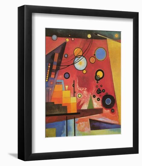 Heavy Red-Wassily Kandinsky-Framed Premium Giclee Print