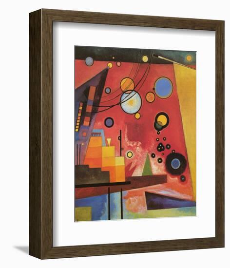 Heavy Red-Wassily Kandinsky-Framed Premium Giclee Print