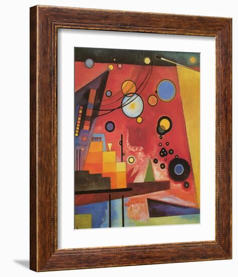 Heavy Red-Wassily Kandinsky-Framed Premium Giclee Print