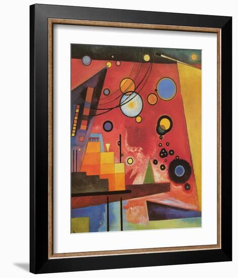 Heavy Red-Wassily Kandinsky-Framed Premium Giclee Print