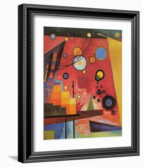 Heavy Red-Wassily Kandinsky-Framed Premium Giclee Print