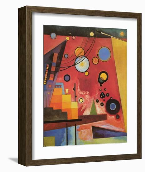 Heavy Red-Wassily Kandinsky-Framed Premium Giclee Print