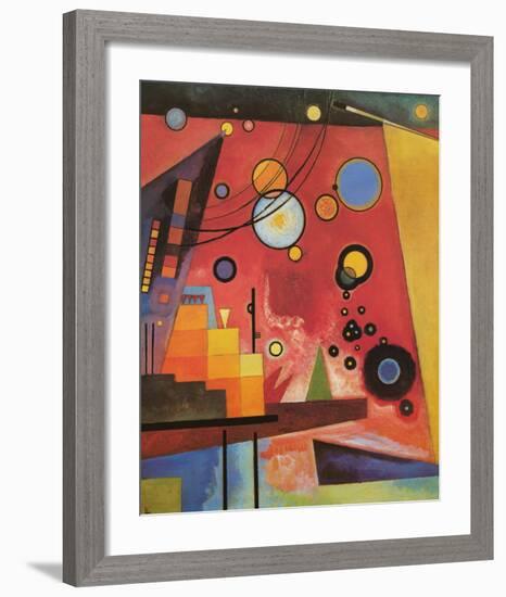 Heavy Red-Wassily Kandinsky-Framed Premium Giclee Print