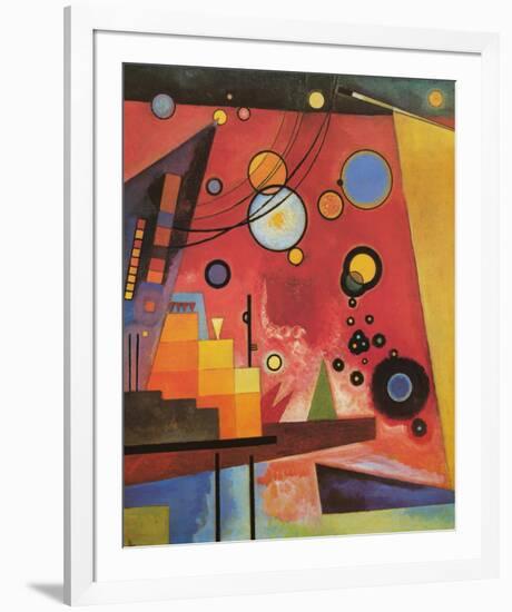 Heavy Red-Wassily Kandinsky-Framed Premium Giclee Print