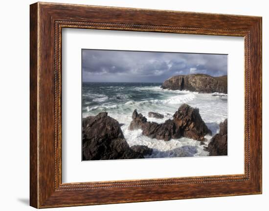 Heavy Seas Pounding the Rocky Coastline at Dalbeg-Lee Frost-Framed Photographic Print