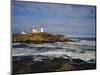 Heavy Surf Near Cape Neddick Lighthouse-James Randklev-Mounted Photographic Print