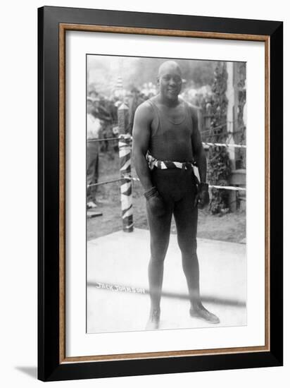 Heavyweight Boxing Champion Jack Johnson Photograph-Lantern Press-Framed Art Print