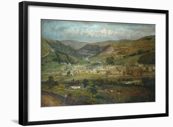 Hebden Bridge from Palace House, Fairfield, 1869-John Holland-Framed Giclee Print