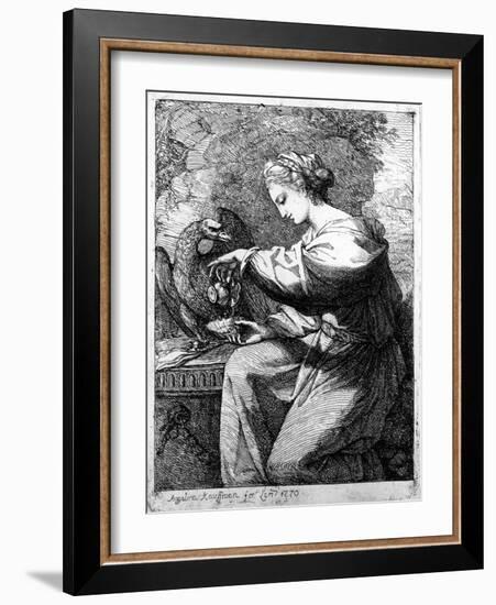 Hebe, 1770-Angelica Kauffmann-Framed Giclee Print