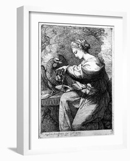 Hebe, 1770-Angelica Kauffmann-Framed Giclee Print