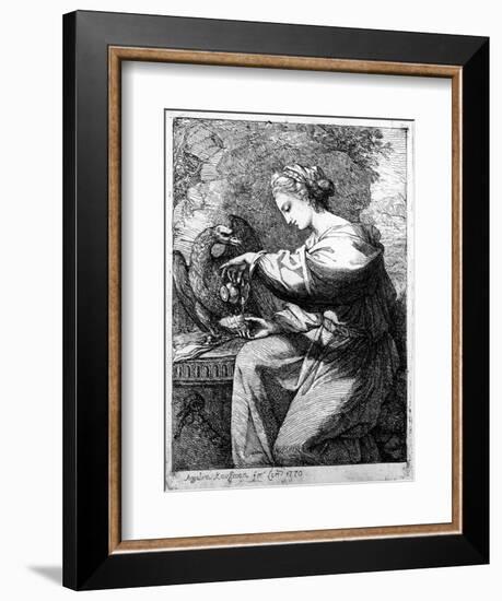 Hebe, 1770-Angelica Kauffmann-Framed Giclee Print