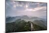 Hebei, China. the Great Wall of China, Jinshanling Section, at Sunrise, Long Exposure-Matteo Colombo-Mounted Photographic Print