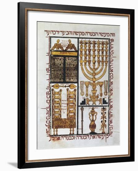 Hebrew Bible, 1299-null-Framed Art Print