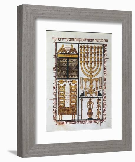 Hebrew Bible, 1299-null-Framed Art Print