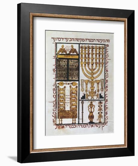 Hebrew Bible, 1299-null-Framed Art Print