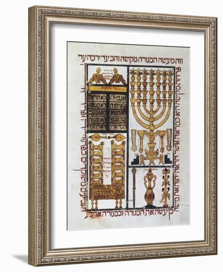 Hebrew Bible, 1299-null-Framed Art Print