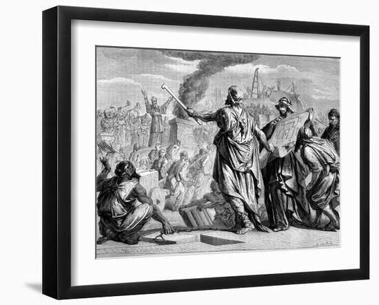 Hebrew slaves return to Jerusalem -Bible-English School-Framed Giclee Print