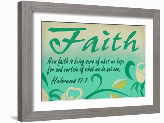 Hebrews 11:1 - Inspirational-Lantern Press-Framed Art Print