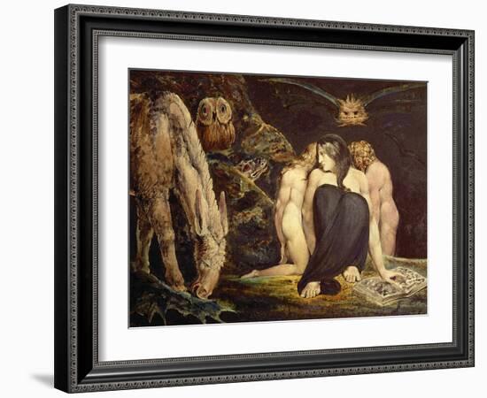 Hecate. 43.8 x 58.1 cm (ca. 1795) Cat. N 5056.-William Blake-Framed Giclee Print