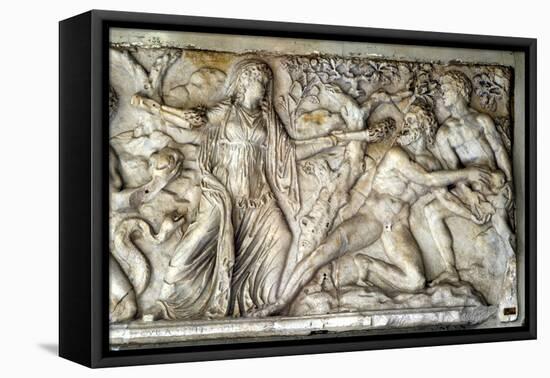 Hecate and Giants, Roman Relief-null-Framed Premier Image Canvas