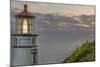 Heceta Head Lighthouse at Sunset Near Florence, Oregon, USA-Chuck Haney-Mounted Photographic Print
