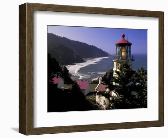 Heceta Head Lighthouse, Florence, Oregon, USA-Adam Jones-Framed Photographic Print