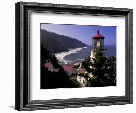 Heceta Head Lighthouse, Florence, Oregon, USA-Adam Jones-Framed Photographic Print