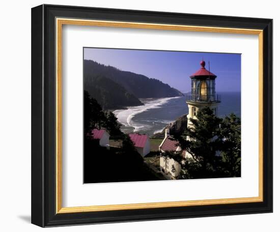 Heceta Head Lighthouse, Florence, Oregon, USA-Adam Jones-Framed Photographic Print