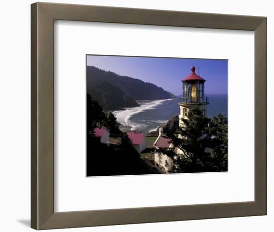 Heceta Head Lighthouse, Florence, Oregon, USA-Adam Jones-Framed Photographic Print