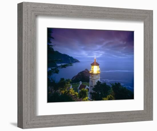 Heceta Head Lighthouse, Oregon Coast, Oregon, USA-Stuart Westmorland-Framed Photographic Print