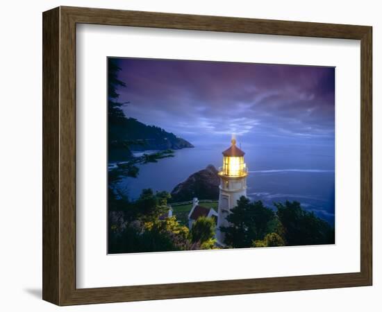 Heceta Head Lighthouse, Oregon Coast, Oregon, USA-Stuart Westmorland-Framed Photographic Print