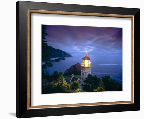 Heceta Head Lighthouse, Oregon Coast, Oregon, USA-Stuart Westmorland-Framed Photographic Print