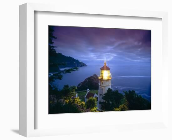 Heceta Head Lighthouse, Oregon Coast, Oregon, USA-Stuart Westmorland-Framed Photographic Print