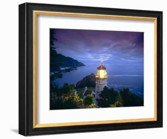 Heceta Head Lighthouse, Oregon Coast, Oregon, USA-Stuart Westmorland-Framed Photographic Print