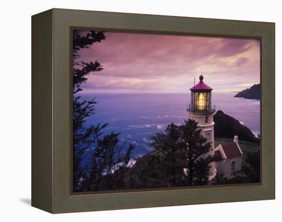 Heceta Head Lighthouse, Oregon Coast-Stuart Westmorland-Framed Premier Image Canvas