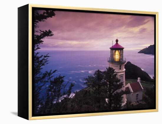 Heceta Head Lighthouse, Oregon Coast-Stuart Westmorland-Framed Premier Image Canvas