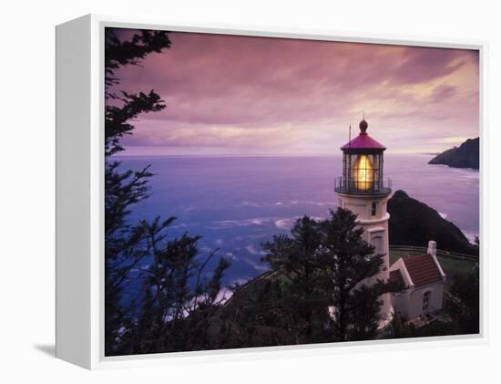 Heceta Head Lighthouse, Oregon Coast-Stuart Westmorland-Framed Premier Image Canvas