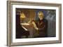 Hector Berlioz, Composing Les Troyens-L. Balestrieri-Framed Art Print