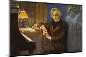 Hector Berlioz, Composing Les Troyens-L. Balestrieri-Mounted Art Print