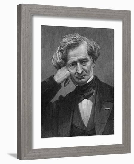 Hector Berlioz the French Composer in Middle Age-null-Framed Photographic Print