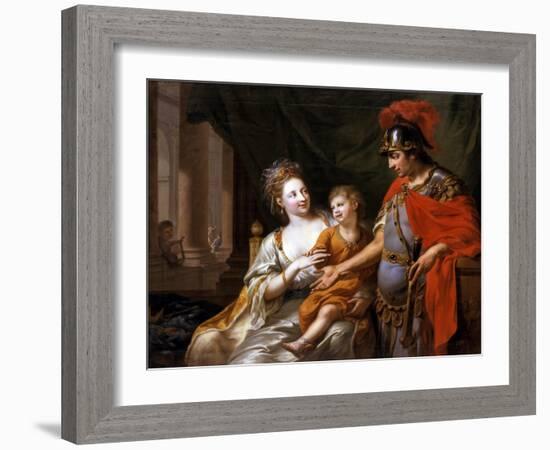 Hectors Departure, 1776-Johann Heinrich Wilhelm Tischbein-Framed Giclee Print