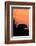 Hedgehog silhouetted at dusk, Scotland-Laurie Campbell-Framed Photographic Print