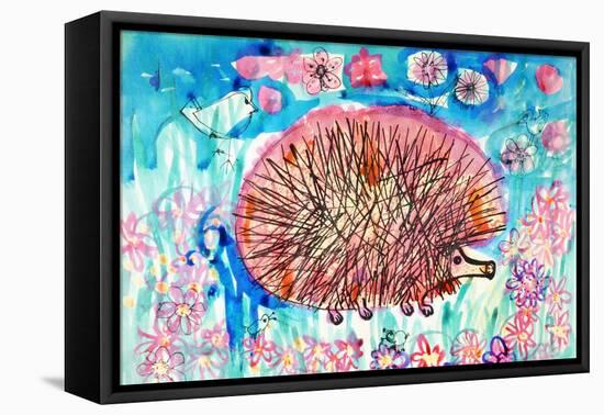 Hedgehog-Brenda Brin Booker-Framed Premier Image Canvas