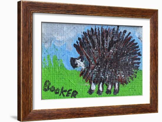 Hedgehog-Brenda Brin Booker-Framed Giclee Print