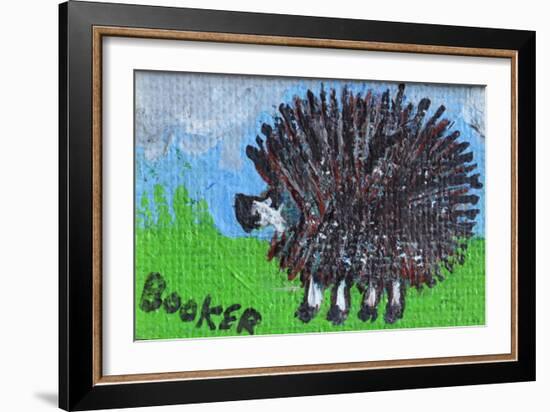 Hedgehog-Brenda Brin Booker-Framed Giclee Print