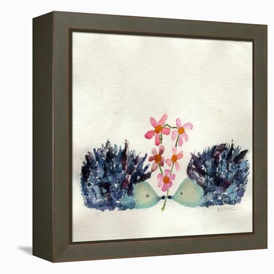 Hedgehogs in Love-Wyanne-Framed Premier Image Canvas