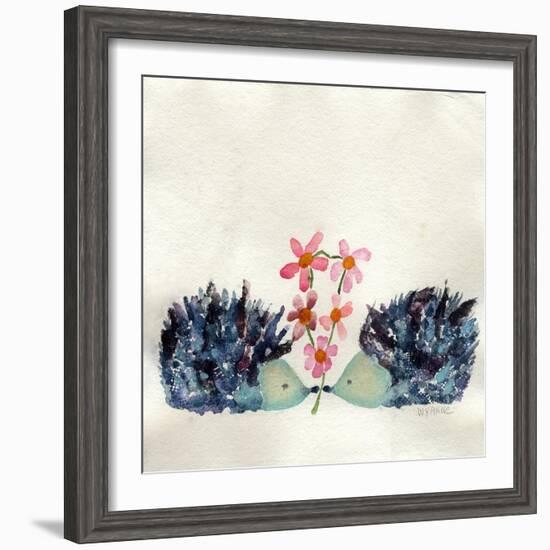 Hedgehogs in Love-Wyanne-Framed Giclee Print