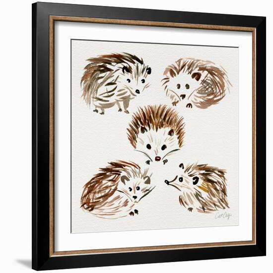 Hedgehogs-Cat Coquillette-Framed Giclee Print