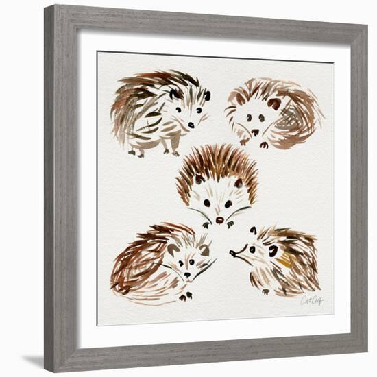 Hedgehogs-Cat Coquillette-Framed Giclee Print