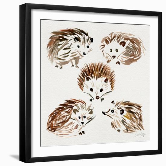 Hedgehogs-Cat Coquillette-Framed Giclee Print